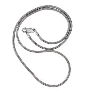 Estate Sterling Silver 925 2.7mm Bali Wheat Chain Necklace 24"